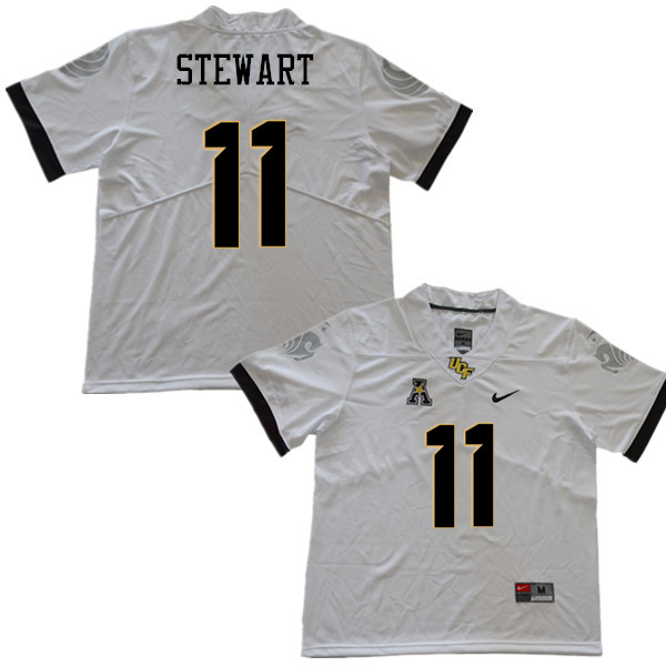 Men #11 Cam Stewart UCF Knights College Football Jerseys Sale-White - Click Image to Close